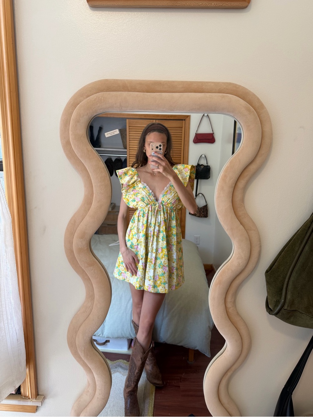 For Love & Lemons Clementine Mini Dress